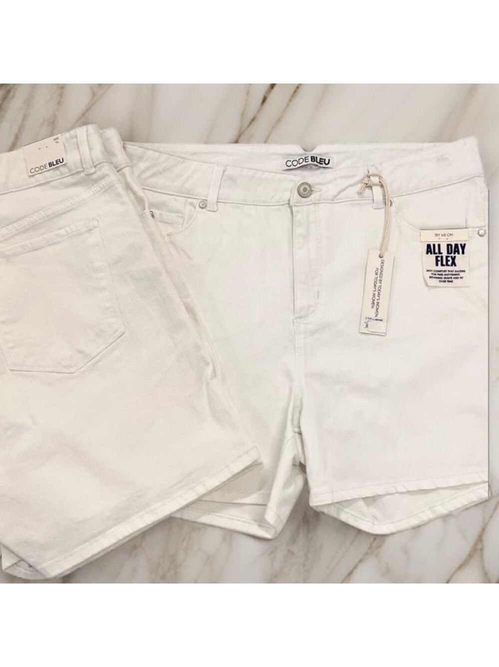 NWT $39 Code Bleu All Day Flex Shorts